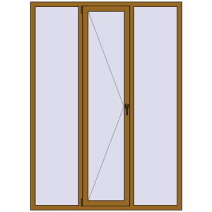 Купити Вікна 1600x2200 мм REHAU Euro 70 LIGHT_OAK з двох сторін