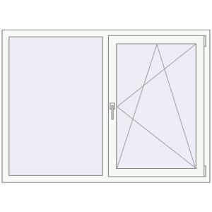 Купити Вікна 1460x1100 мм REHAU Euro 60 Білий (RAL 9016) з двох сторін