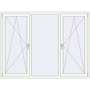 Купити Вікна 2000x1500 мм REHAU Euro 70 Білий (RAL 9016) з двох сторін