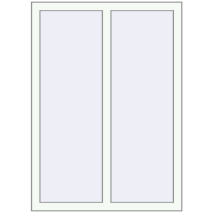 Алюмінієве вікно 900x1250 мм Двостулкове (комплектація: За замовчуванням). Вид зсередини Купити Вікна 900x1250 мм Altest Pony 375 RAL 9016 Traffic white з двох сторін