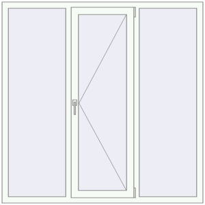 Купити Вікна 1600x1600 мм REHAU Euro 60 Білий (RAL 9016) з двох сторін