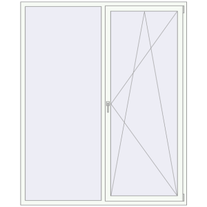 Купити Вікна 1800x2200 мм REHAU SYNEGO MD Білий (RAL 9016) з двох сторін