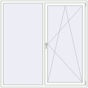 Купити Вікна 1800x1800 мм REHAU Euro 70