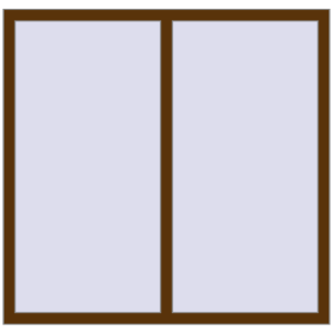Купити Вікна 1400x1350 мм REHAU SYNEGO MD WALNUT з двох сторін
