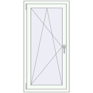 Купити Вікна 700x1300 мм REHAU SYNEGO MD Білий (RAL 9016) з двох сторін