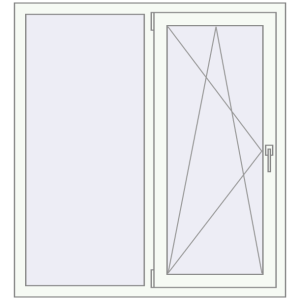 Купити Вікна 1200x1300 мм REHAU Euro 60 Білий (RAL 9016) з двох сторін