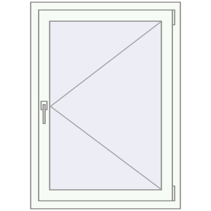 Купити Вікна 800x1100 мм REHAU Brillant-Design Білий (RAL 9016) з двох сторін