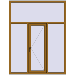 Купити Вікна 1550x2000 мм REHAU Euro 60 LIGHT_OAK з двох сторін