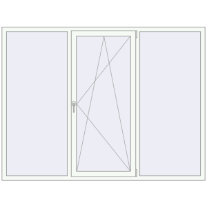 Купити Вікна 2250x1700 мм REHAU Euro 70 Білий (RAL 9016) з двох сторін