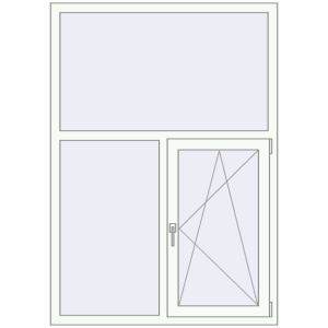Купити Вікна 1200x1700 мм REHAU Euro 60 Білий (RAL 9016) з двох сторін