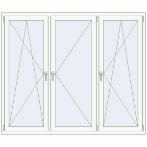 Купити Вікна 1900x1600 мм REHAU Euro 70 Білий (RAL 9016) з двох сторін