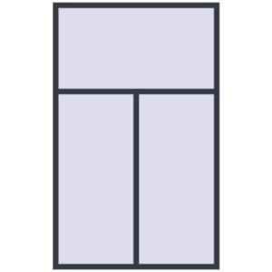 Купити Вікна 1500x2400 мм REHAU Euro 70 ANTHRACITE_GREY_STRUKTURAL з двох сторін