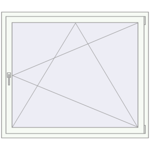 Купити Вікна 1350x1200 мм REHAU Brillant-Design Білий (RAL 9016) з двох сторін