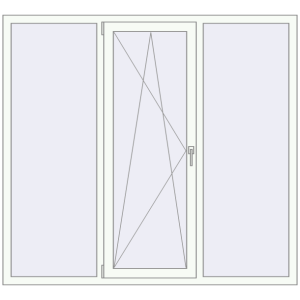 Купити Вікна 1800x1650 мм REHAU Euro 70 Білий (RAL 9016) з двох сторін