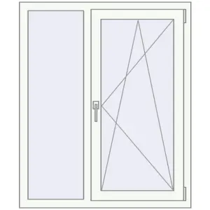Купити Вікна 1000x1200 мм REHAU Euro 60 Білий (RAL 9016) з двох сторін