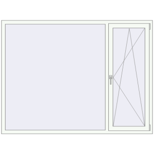 Купити Вікна 2000x1500 мм REHAU Euro 60 Білий (RAL 9016) з двох сторін