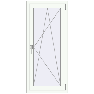 Купити Вікна 640x1320 мм REHAU Euro 60 Білий (RAL 9016) з двох сторін