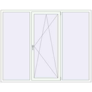 Купити Вікна 2230x1780 мм REHAU Euro 60 Білий (RAL 9016) з двох сторін