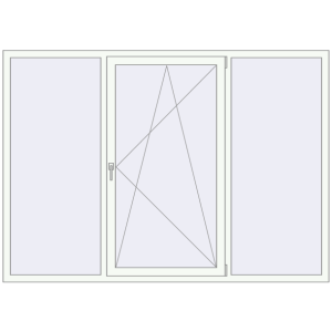 Купити Вікна 2250x1600 мм REHAU SYNEGO MD Білий (RAL 9016) з двох сторін