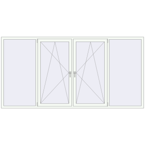 Купити Вікна 3000x1500 мм REHAU Euro 70 Білий (RAL 9016) з двох сторін