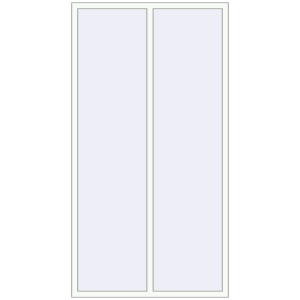 Купити Вікна 1300x2440 мм REHAU Brillant-Design Білий (RAL 9016) з двох сторін