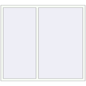 Металопластикове вікно 1760x1580 мм Двостулкове (комплектація: Преміум). Вид зсередини Купити Вікна 1760x1580 мм REHAU SYNEGO MD