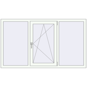 Купити Вікна 1750x1000 мм REHAU Euro 60 ANTHRACITE_GREY_STRUKTURAL ззовні