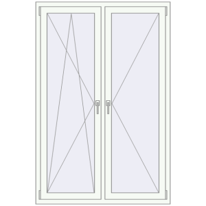 Купити Вікна 1200x1800 мм REHAU Euro 70 Білий (RAL 9016) з двох сторін