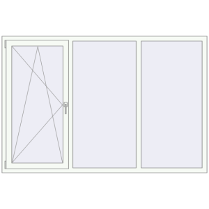 Купити Вікна 2100x1400 мм REHAU Euro 60 Білий (RAL 9016) з двох сторін