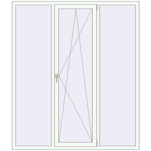Купити Вікна 1760x2050 мм REHAU Brillant-Design Білий (RAL 9016) з двох сторін