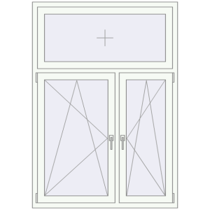 Купити Вікна 1200x1700 мм REHAU Euro 70 Білий (RAL 9016) з двох сторін