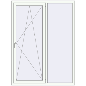 Купити Вікна 1330x1770 мм REHAU Euro 60 Білий (RAL 9016) з двох сторін