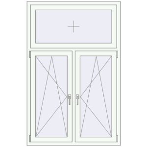 Купити Вікна 1100x1700 мм REHAU Euro 70 Білий (RAL 9016) з двох сторін