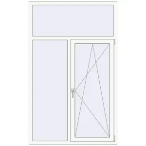 Купити Вікна 1200x1950 мм REHAU Euro 60 Білий (RAL 9016) з двох сторін