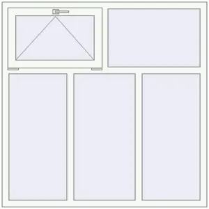 Купити Вікна 1500x1500 мм REHAU Brillant-Design Білий (RAL 9016) з двох сторін