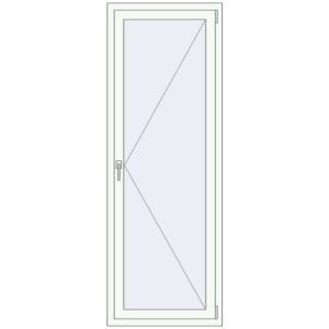 Купити Вікна 700x1960 мм REHAU Euro 60 Білий (RAL 9016) з двох сторін