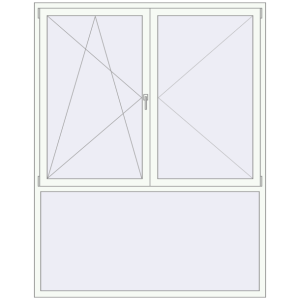 Купити Вікна 1810x2300 мм REHAU Euro 60 Білий (RAL 9016) з двох сторін