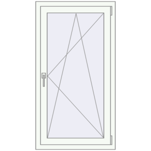 Купити Вікна 700x1300 мм REHAU Euro 60 GOLDEN OAK ззовні