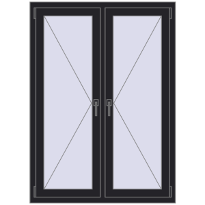 Купити Вікна 1050x1450 мм REHAU Euro 70 BLACK_ULTI-MATT з двох сторін