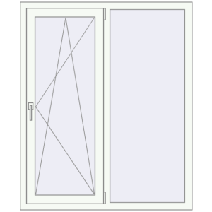 Купити Вікна 1160x1400 мм REHAU Euro 60 Білий (RAL 9016) з двох сторін