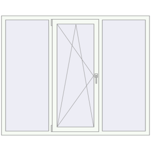 Купити Вікна 1800x1460 мм REHAU Euro 70 Білий (RAL 9016) з двох сторін