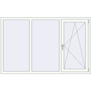 Купити Вікна 1900x1200 мм REHAU Euro 70 Білий (RAL 9016) з двох сторін