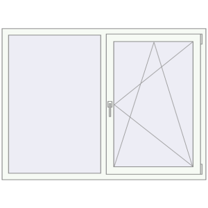 Купити Вікна 1580x1170 мм REHAU Euro 60 Білий (RAL 9016) з двох сторін