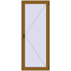 Купити Вікна 880x2200 мм REHAU Euro 70 LIGHT_OAK з двох сторін