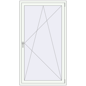 Купити Вікна 1000x1750 мм REHAU Euro 70 GOLDEN OAK ззовні