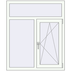 Купити Вікна 1000x1200 мм REHAU Euro 70 Білий (RAL 9016) з двох сторін