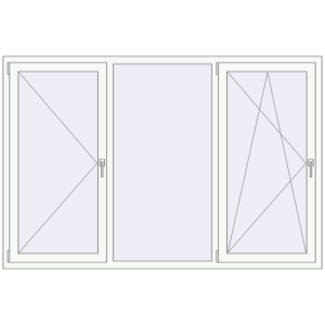Купити Вікна 2100x1400 мм REHAU Euro 70 Білий (RAL 9016) з двох сторін