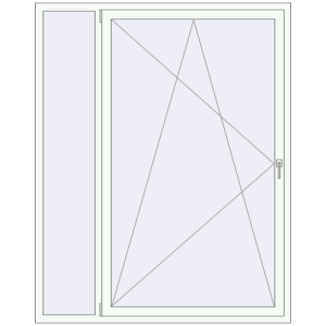 Купити Вікна 1600x2000 мм REHAU Brillant-Design Білий (RAL 9016) з двох сторін