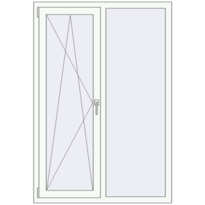 Купити Вікна 1100x1600 мм REHAU Euro 70 Білий (RAL 9016) з двох сторін