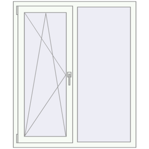 Купити Вікна 1100x1300 мм REHAU Brillant-Design Білий (RAL 9016) з двох сторін